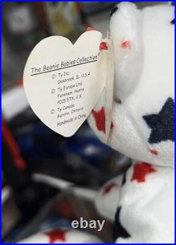 Retired Ty Glory The Bear (rare) Beanie Baby With Errors/ Oddities