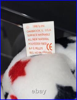 Retired Ty Glory The Bear (rare) Beanie Baby With Errors/ Oddities