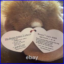 Roary The Lion Ty Beanie Baby 1996 Rare Has PVC Pellets Excellent Condition