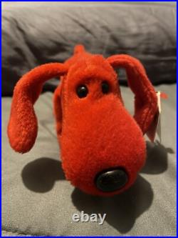 Rover the beanie baby, 1996 Rare with errors and PVC PELLETS