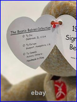 SIGNATURE 1999 Ty Beanie Babies RARE, ERRORS Brown MINT CONDITION NEW