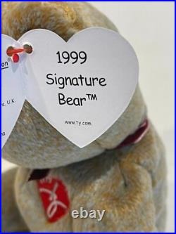 SIGNATURE 1999 Ty Beanie Babies RARE, ERRORS Brown MINT CONDITION NEW