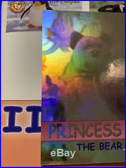 SILVER SERIES 2 RARE Princess Diana BEAR HOLOGRAPHIC BEANIE BABIES Card /26668