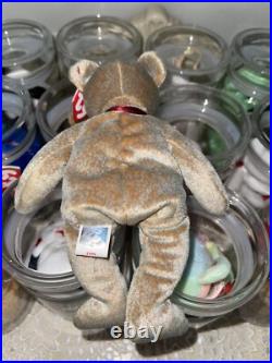 SUPER RARE 1999 Signature Bear Ty Beanie Baby Tag Errors PE Pellets MINT WOW
