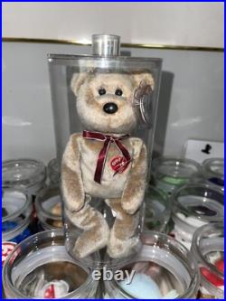 SUPER RARE 1999 Signature Bear Ty Beanie Baby Tag Errors PE Pellets MINT WOW