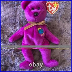 SUPER RARE 7 Errors TY Beanie Babies Millennium/Milenium Bear Retired