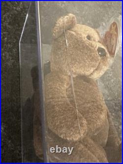 SUPER RARE Billionaire Bear Ty Beanie Baby MWMT MQ SIGNED SEALED with COA