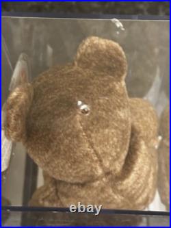 SUPER RARE Billionaire Bear Ty Beanie Baby MWMT MQ SIGNED SEALED with COA