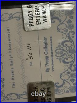 SUPER RARE Billionaire Bear Ty Beanie Baby MWMT MQ SIGNED SEALED with COA