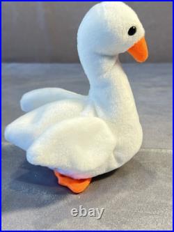 SUPER RARE SHORT BILL Ty Beanie Baby Gracie Swan MINT Tag Errors SUPER RARE SHORT BILL Ty Beanie Baby Gracie Swan MINT Tag Errors