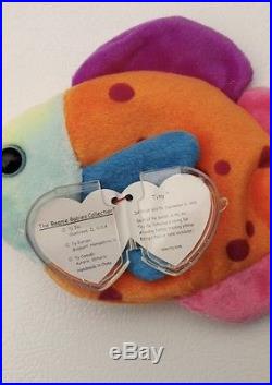 SUPER RARE! TY Beanie Baby Lips With TINY inside Tag! (Retired) Error