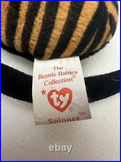 SUPER RARE? TY Beanie Baby Spinner the Spider WRONG HANG TAG! MINT TAGS