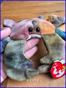 SUPER RARE Ty Beanie Babies Claude the Crab Missing Antennas! Plus Errors SUPER RARE Ty Beanie Babies Claude the Crab Missing Antennas! Plus Errors