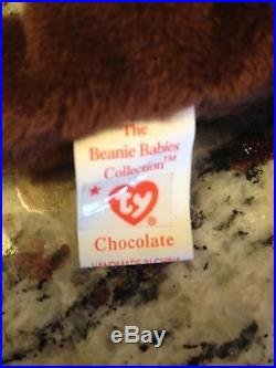 SUPER RARE Ty Beanie Baby Chocolate listed with CRUCH Ty Tag
