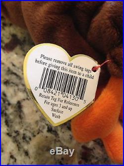 SUPER RARE Ty Beanie Baby Chocolate listed with CRUCH Ty Tag