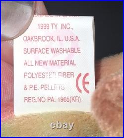 Sammy TY Beanie Baby (Retired) 1998 Mint RARE Hologram Tag TAG ERRORS