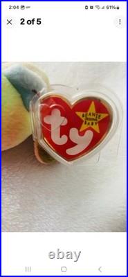 Sammy TY Beanie Baby (Retired) 1998 Mint RARE Hologram Tag TAG ERRORS