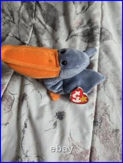 Scoop The Pelican TY BEANIE BABY Tag Errors Rare RETIRED 1996