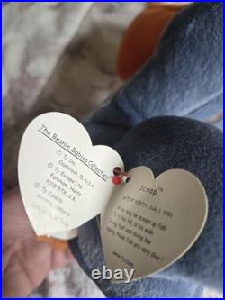 Scoop The Pelican TY BEANIE BABY Tag Errors Rare RETIRED 1996