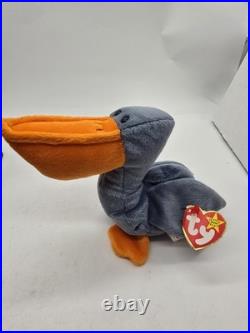 Scoop the Pelican Beanie Baby With ERRORS VERY RARE Retired TY 1996