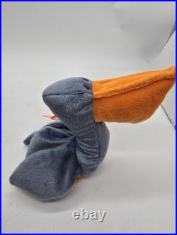 Scoop the Pelican Beanie Baby With ERRORS VERY RARE Retired TY 1996
