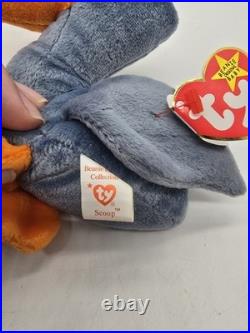 Scoop the Pelican Beanie Baby With ERRORS VERY RARE Retired TY 1996