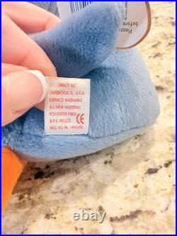 Scoop the Pelican Beanie Baby With ERRORS VERY RARE Retired TY 1996