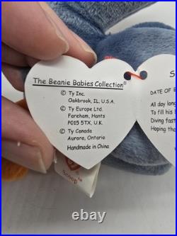 Scoop the Pelican Beanie Baby With ERRORS VERY RARE Retired TY 1996