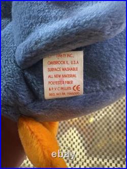 Scoop the Pelican? RARE ERRORS? (Style #4107) Ty Beanie Babies, 1996