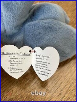 Scoop the Pelican Retired RARE Ty Beanie Baby MINT Condition Tag Errors