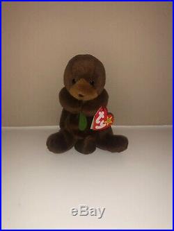 Seaweed Beanie Baby- TY Seaweed the Otter Rare tag errors! Vintage 1995/1996