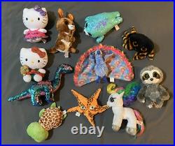 Set Of 11 Beanie Baby Beanie Boos 2000-2019 Retired Rare Plush Collection Set Of 11 Beanie Baby Beanie Boos 2000-2019 Retired Rare Plush Collection