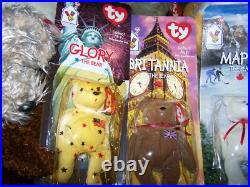 Set of 4 Mcdonalds TY TEENIE BEANIE BABIES RARE FIND