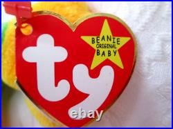 Smoochy The Frog Beanie Baby-rare-retired Mint Red Tongue 1997 Tag Errors New