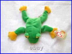Smoochy The Frog Beanie Baby-rare-retired Mint Red Tongue 1997 Tag Errors New