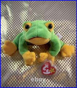 Smoochy The Frog? RARE ERRORS? NM Ty Beanie Babies, 1997 Smoochy The Frog? RARE ERRORS? NM Ty Beanie Babies, 1997