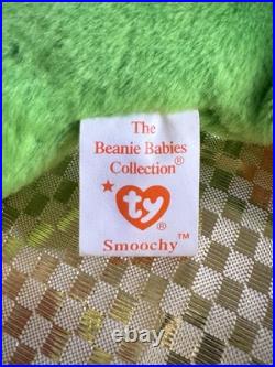 Smoochy The Frog? RARE ERRORS? NM Ty Beanie Babies, 1997 Smoochy The Frog? RARE ERRORS? NM Ty Beanie Babies, 1997