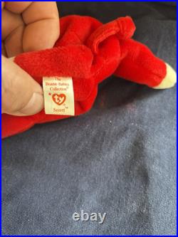 Snort The Red Bull 1995 TY Beanie Baby Extremely RARE & RETIRED PVC Tag Errors