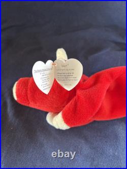 Snort The Red Bull 1995 TY Beanie Baby Extremely RARE & RETIRED PVC Tag Errors