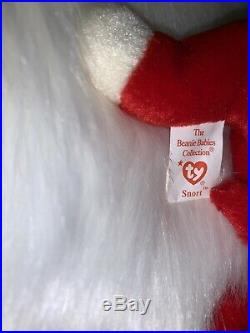 Snort the Bull Retired Vintage TY Beanie Baby DOB May 15,1995 Rare PE Pellets