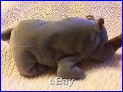 Spike the Rhinoceros by Ty Beanie Baby, Rare, Retired