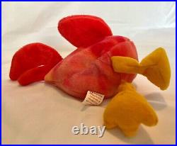 Strut The Rooster 5 Errors Rare Retired 1996 Beanie Baby Pvc Pellets Mint Tag