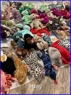 Stuffed Animal Lot / Ty / Beanie Babies / 250+ / Rare / Vintage / Classic! 