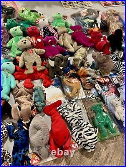 Stuffed Animal Lot / Ty / Beanie Babies / 250+ / Rare / Vintage / Classic! 