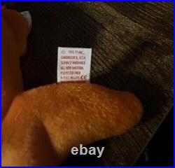 Super RARE Goldie Goldfish 1993-Ty Beanie Baby with Tag Errors 4023-Mint Condition