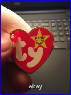 Super RARE ORIGINAL 1996 Hoppity Ty Beanie Baby With ALL Errors On Tags! Must Buy Super RARE ORIGINAL 1996 Hoppity Ty Beanie Baby With ALL Errors On Tags! Must Buy