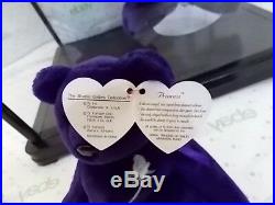 Super Rare Large 15 Princess Diana Ty Beanie Babies and 9 Version and Stamps