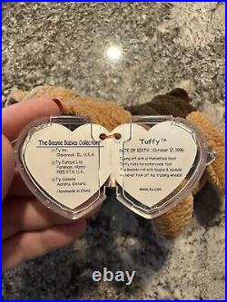 Super Rare & Retired 1996 Tuffy, Ty Beanie Baby with Errors