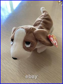 TAG ERROR 1997 Ty Tracker Beanie Baby, Rare, Great Condition