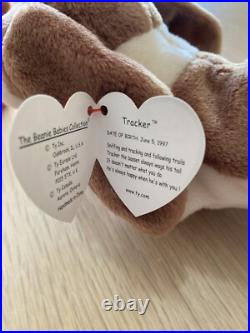 TAG ERROR 1997 Ty Tracker Beanie Baby, Rare, Great Condition